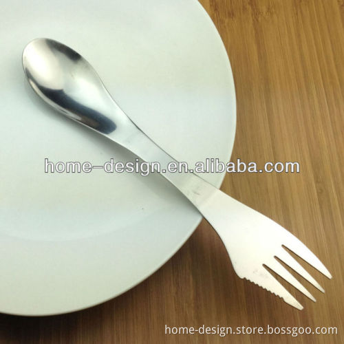 3 in 1 take out traveling stainless steel fork spoon set